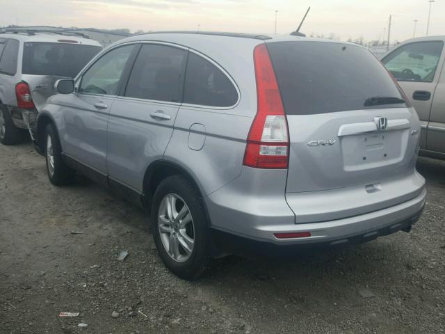 5J6RE4H71BL119656 - 2011 HONDA CR-V EXL GRAY photo 3