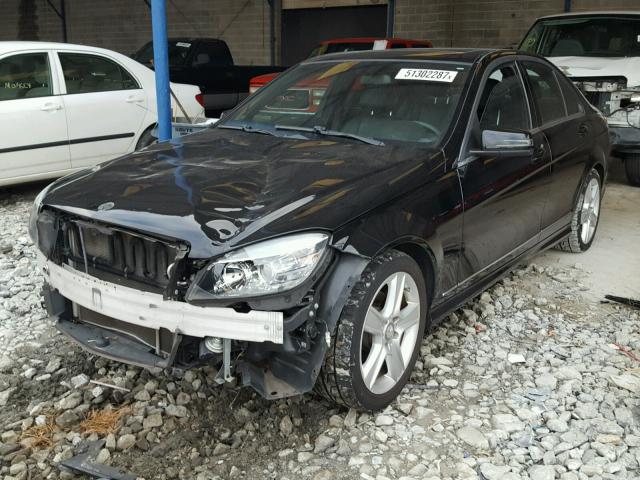 WDDGF5EB2BR183488 - 2011 MERCEDES-BENZ C 300 BLACK photo 2