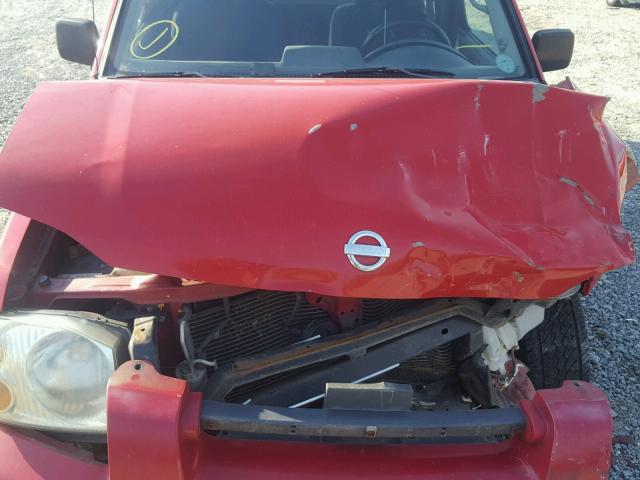 1N6DD26S52C369638 - 2002 NISSAN FRONTIER K RED photo 7