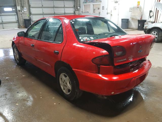 1G1JC524517382813 - 2001 CHEVROLET CAVALIER B RED photo 3