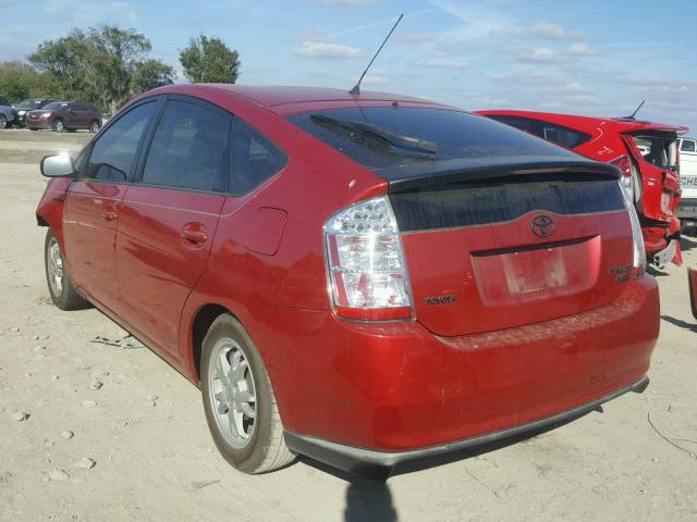 JTDKB20U183450669 - 2008 TOYOTA PRIUS RED photo 3