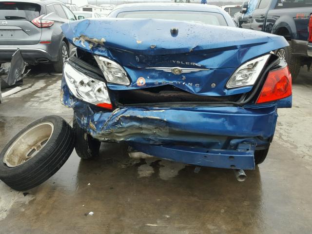 1C3LC55D19N572650 - 2009 CHRYSLER SEBRING TO BLUE photo 9