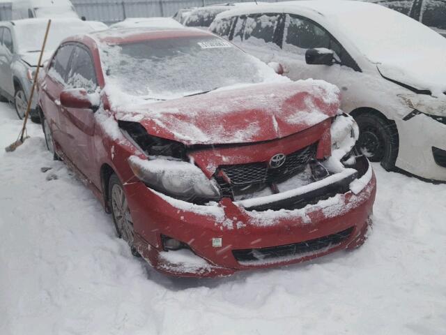 2T1BU40E99C012280 - 2009 TOYOTA COROLLA BA RED photo 1