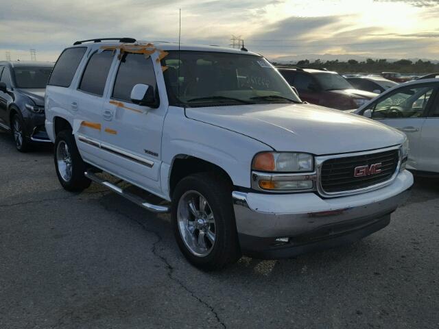 1GKEC13T55R181502 - 2005 GMC YUKON WHITE photo 1