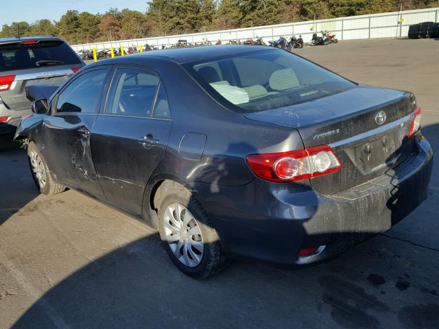 2T1BU4EE7DC007564 - 2013 TOYOTA COROLLA BA GRAY photo 3