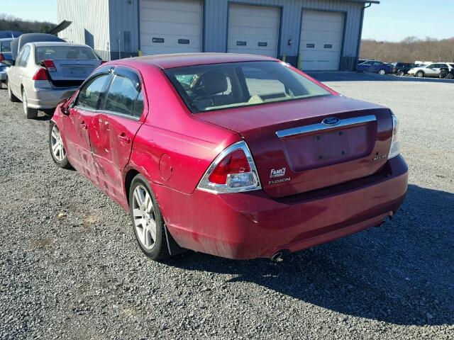 3FAHP081X6R186267 - 2006 FORD FUSION SEL RED photo 3