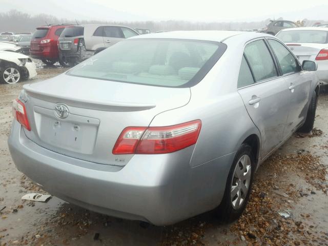 4T1BE46K07U190181 - 2007 TOYOTA CAMRY NEW SILVER photo 4