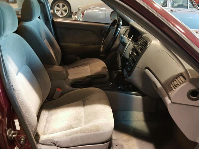 KNAGD126015063224 - 2001 KIA OPTIMA MAG BURGUNDY photo 5