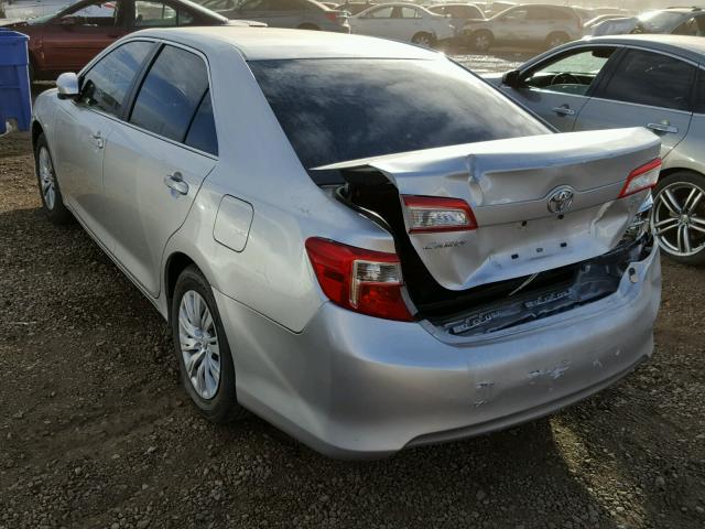 4T1BF1FK9CU185969 - 2012 TOYOTA CAMRY BASE SILVER photo 3