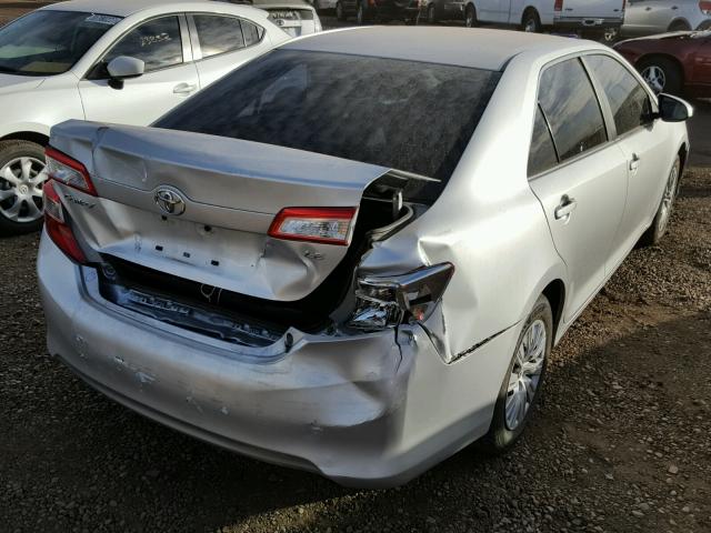 4T1BF1FK9CU185969 - 2012 TOYOTA CAMRY BASE SILVER photo 4