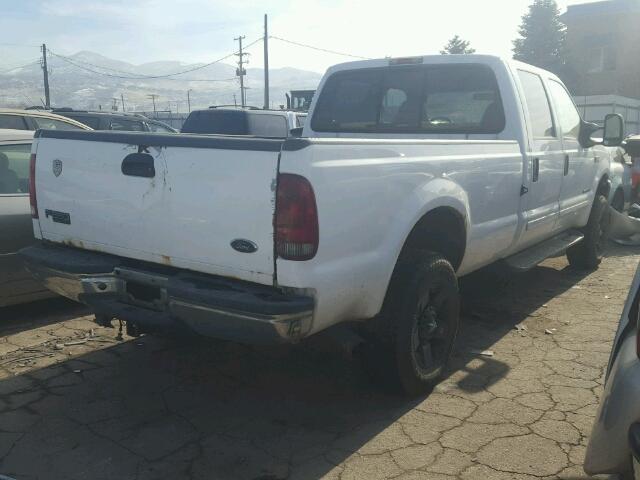 3FTNW21F81MA12673 - 2001 FORD F250 SUPER WHITE photo 4