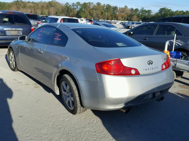 JNKCV54E44M806793 - 2004 INFINITI G35 SILVER photo 3