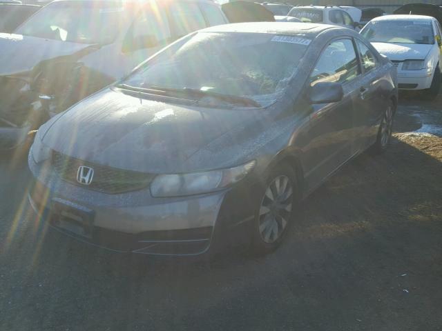 2HGFG12999H533014 - 2009 HONDA CIVIC EXL GRAY photo 2