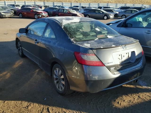 2HGFG12999H533014 - 2009 HONDA CIVIC EXL GRAY photo 3