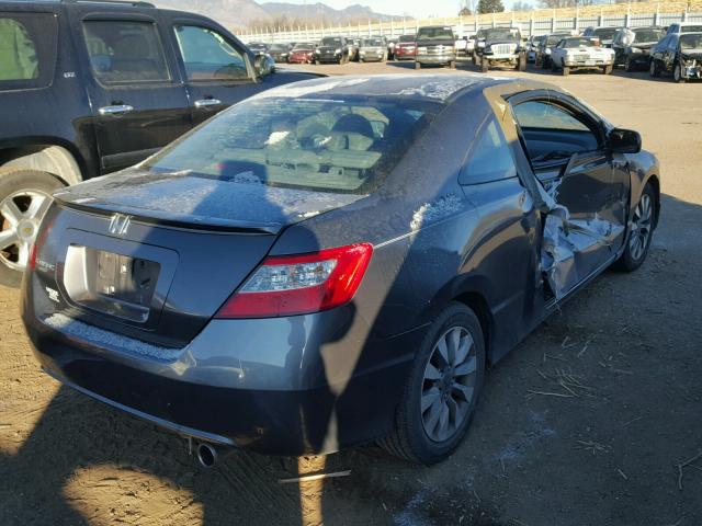 2HGFG12999H533014 - 2009 HONDA CIVIC EXL GRAY photo 4