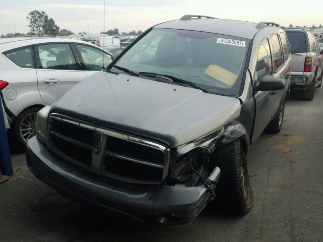 1D4HB48N55F535434 - 2005 DODGE DURANGO SL GRAY photo 2