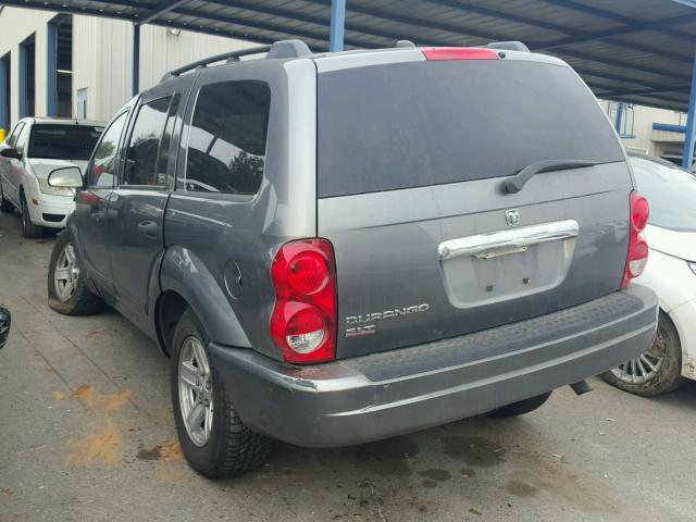 1D4HB48N55F535434 - 2005 DODGE DURANGO SL GRAY photo 3