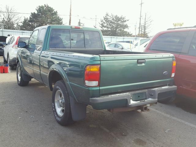 1FTZR15X6XTB00458 - 1999 FORD RANGER SUP GREEN photo 3