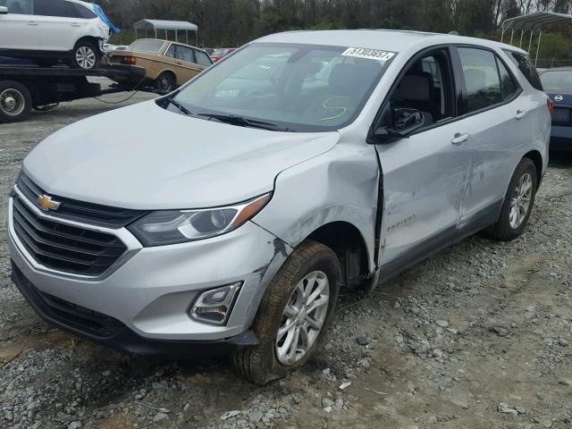 2GNAXHEV6J6146552 - 2018 CHEVROLET EQUINOX LS SILVER photo 2