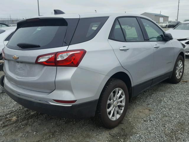 2GNAXHEV6J6146552 - 2018 CHEVROLET EQUINOX LS SILVER photo 4