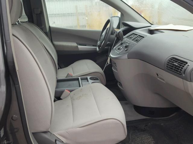 5N1BV28U37N130859 - 2007 NISSAN QUEST S GRAY photo 5