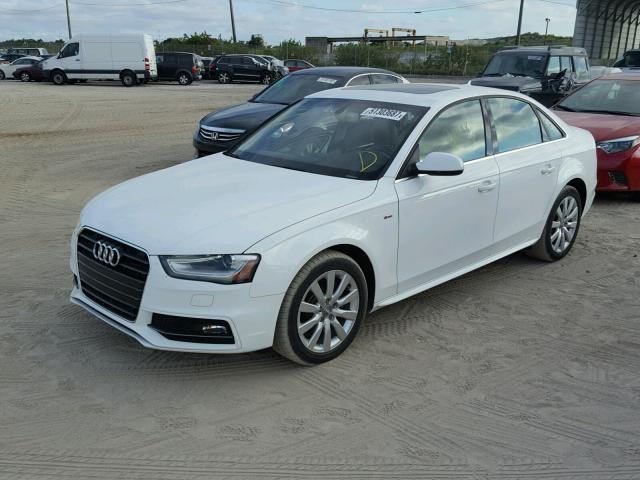 WAUAFAFL5FN023714 - 2015 AUDI A4 PREMIUM WHITE photo 2