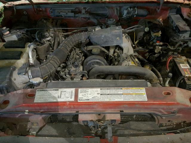 1FTYR10C7WUC03459 - 1998 FORD RANGER RED photo 7