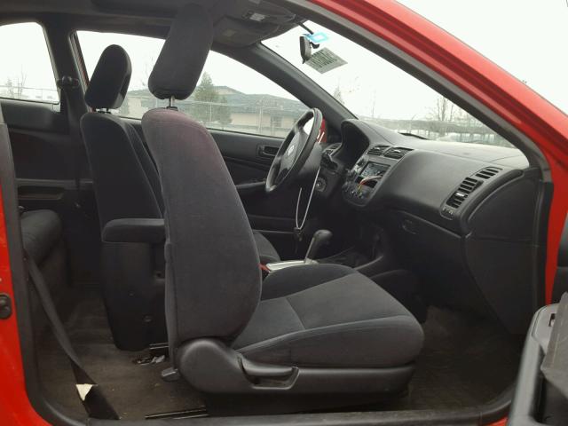 1HGEM22903L020674 - 2003 HONDA CIVIC EX 红色 照片 5