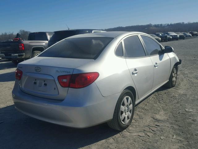 KMHDU45D97U016947 - 2007 HYUNDAI ELANTRA GL SILVER photo 4