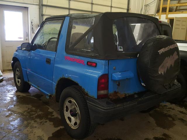 2CNBJ18U6P6912390 - 1993 GEO TRACKER BLUE photo 3