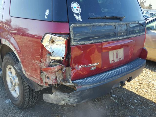 1FMZU73K33UB10731 - 2003 FORD EXPLORER X RED photo 9