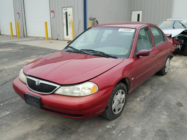 1MEFM6538WK650453 - 1998 MERCURY MYSTIQUE B RED photo 2