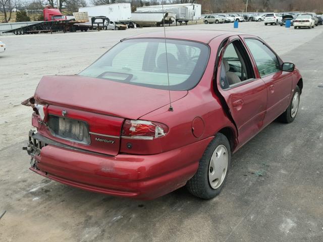 1MEFM6538WK650453 - 1998 MERCURY MYSTIQUE B RED photo 4