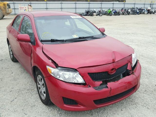 1NXBU40E29Z063571 - 2009 TOYOTA COROLLA BA RED photo 1