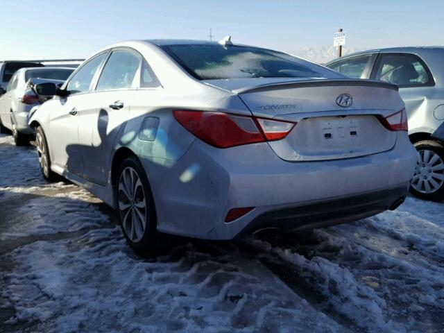 5NPEC4AC5EH835423 - 2014 HYUNDAI SONATA SE SILVER photo 3