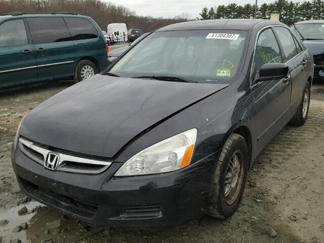 3HGCM56437G710462 - 2007 HONDA ACCORD LX BLACK photo 2