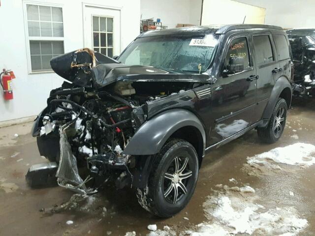 1D8GU28K58W290217 - 2008 DODGE NITRO SXT BLACK photo 2