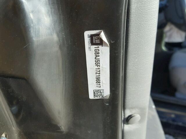 1G8AJ55F17Z196817 - 2007 SATURN ION LEVEL BLUE photo 10