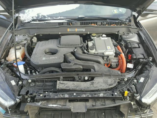 3FA6P0LU5ER112312 - 2014 FORD FUSION SE GRAY photo 7