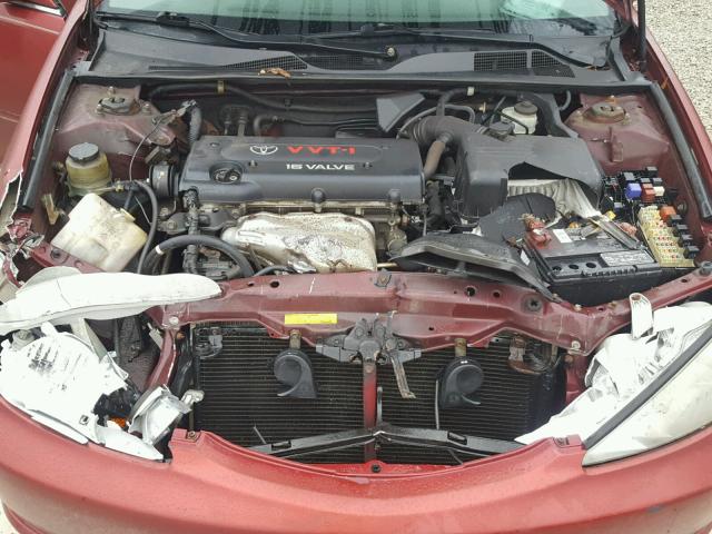 4T1BE32K42U016719 - 2002 TOYOTA CAMRY LE 红色 照片 7