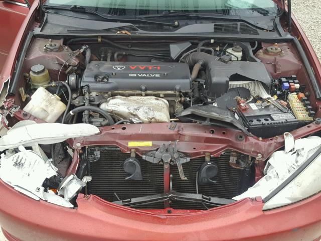 4T1BE32K42U016719 - 2002 TOYOTA CAMRY LE RED photo 7