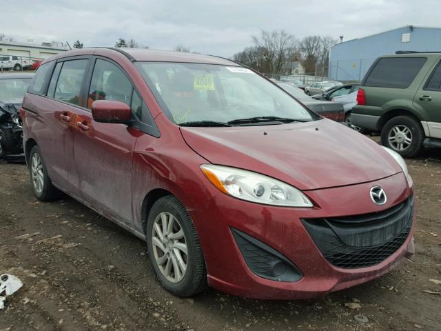 JM1CW2BL3C0104954 - 2012 MAZDA 5 RED photo 1