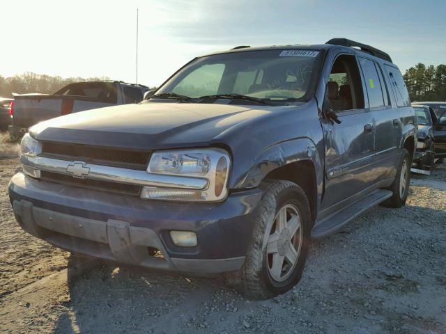 1GNES16S136140291 - 2003 CHEVROLET TRAILBLAZE BLUE photo 2