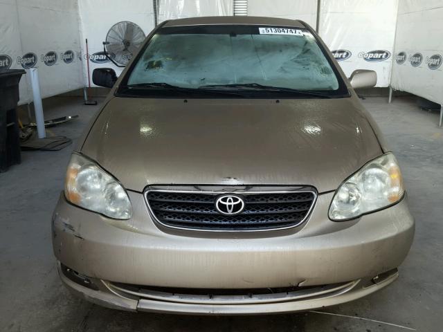 2T1BR32E27C843755 - 2007 TOYOTA COROLLA CE GOLD photo 9