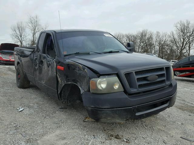 1FTRF12248KE56299 - 2008 FORD F150 BLACK photo 1