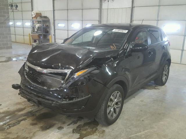 KNDPB3AC9E7638149 - 2014 KIA SPORTAGE B BLACK photo 2