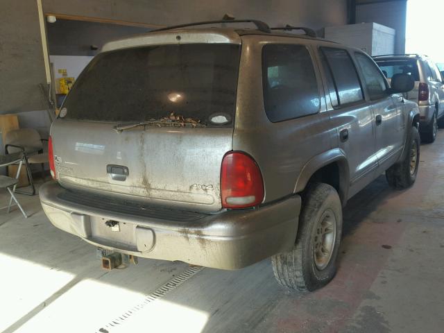 1B4HS28N9YF141356 - 2000 DODGE DURANGO GRAY photo 4