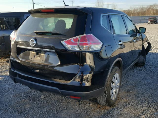 KNMAT2MT2FP549680 - 2015 NISSAN ROGUE S BLACK photo 4