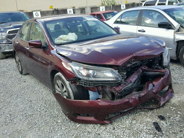 1HGCR2F30FA117632 - 2015 HONDA ACCORD LX BURGUNDY photo 1