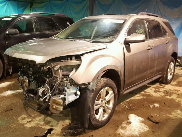 2CNFLEEW0A6378402 - 2010 CHEVROLET EQUINOX LT GRAY photo 2